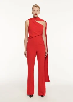 Ready To Wear|Ready To Wear Roland Mouret Asymmetric Crepe Jumpsuit