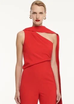 Ready To Wear|Ready To Wear Roland Mouret Asymmetric Crepe Jumpsuit