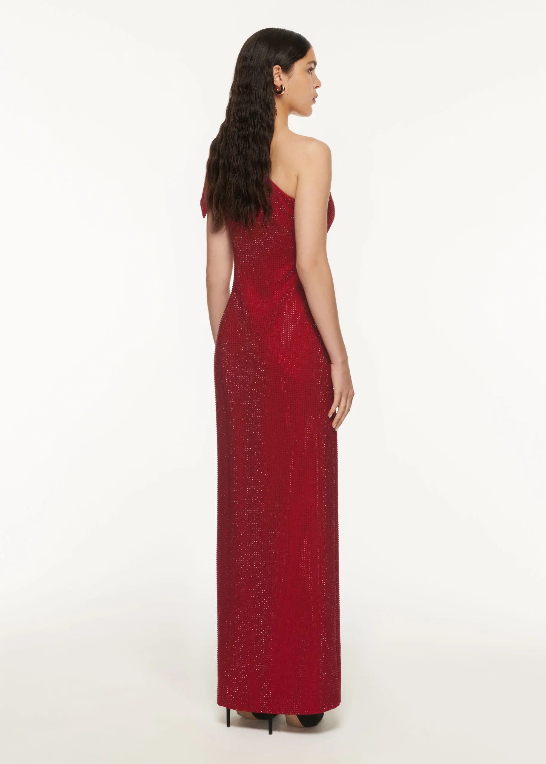 Ready To Wear Roland Mouret Asymmetric Diamante Maxi Dress