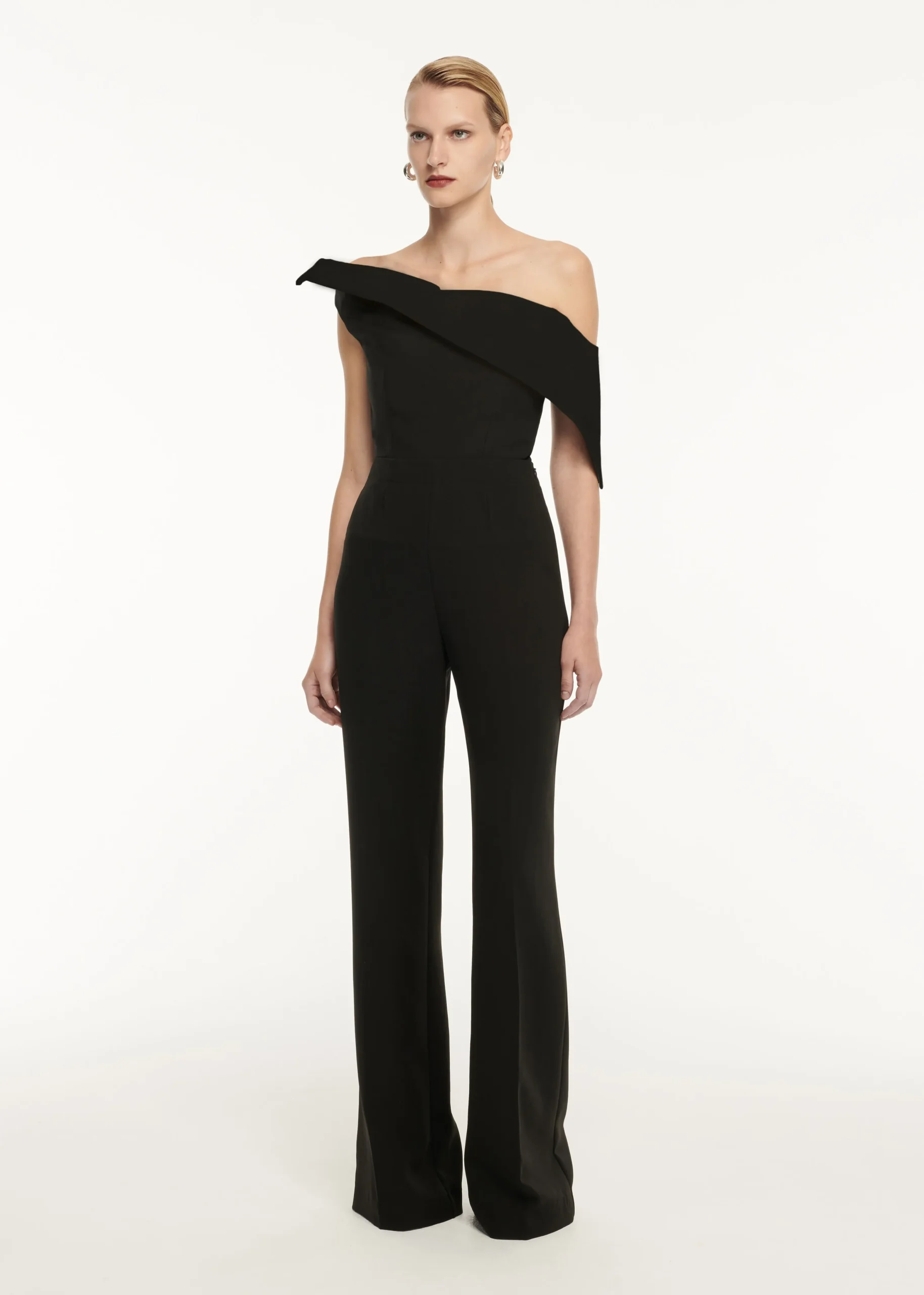 Ready To Wear|Ready To Wear Roland Mouret Asymmetric Drape Wool Silk Top