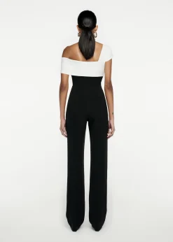 Ready To Wear|Ready To Wear Roland Mouret Asymmetric Stretch Cady Top Monochrome