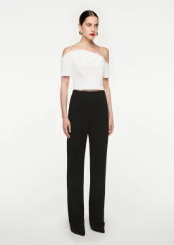 Ready To Wear|Ready To Wear Roland Mouret Asymmetric Stretch Cady Top White