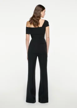 Ready To Wear|Ready To Wear Roland Mouret Asymmetric Twist Stretch Cady Jumpsuit Black