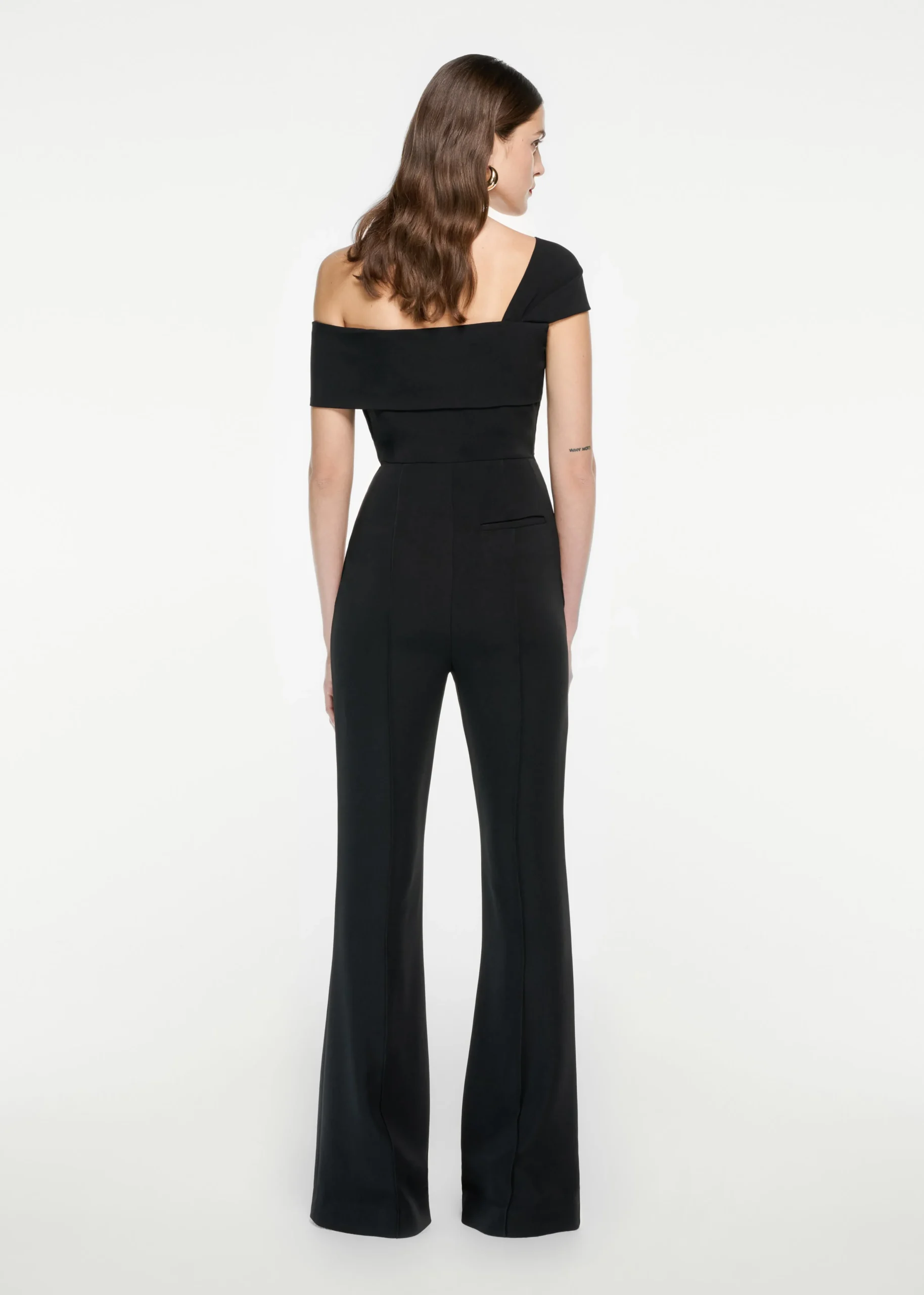 Ready To Wear|Ready To Wear Roland Mouret Asymmetric Twist Stretch Cady Jumpsuit Black