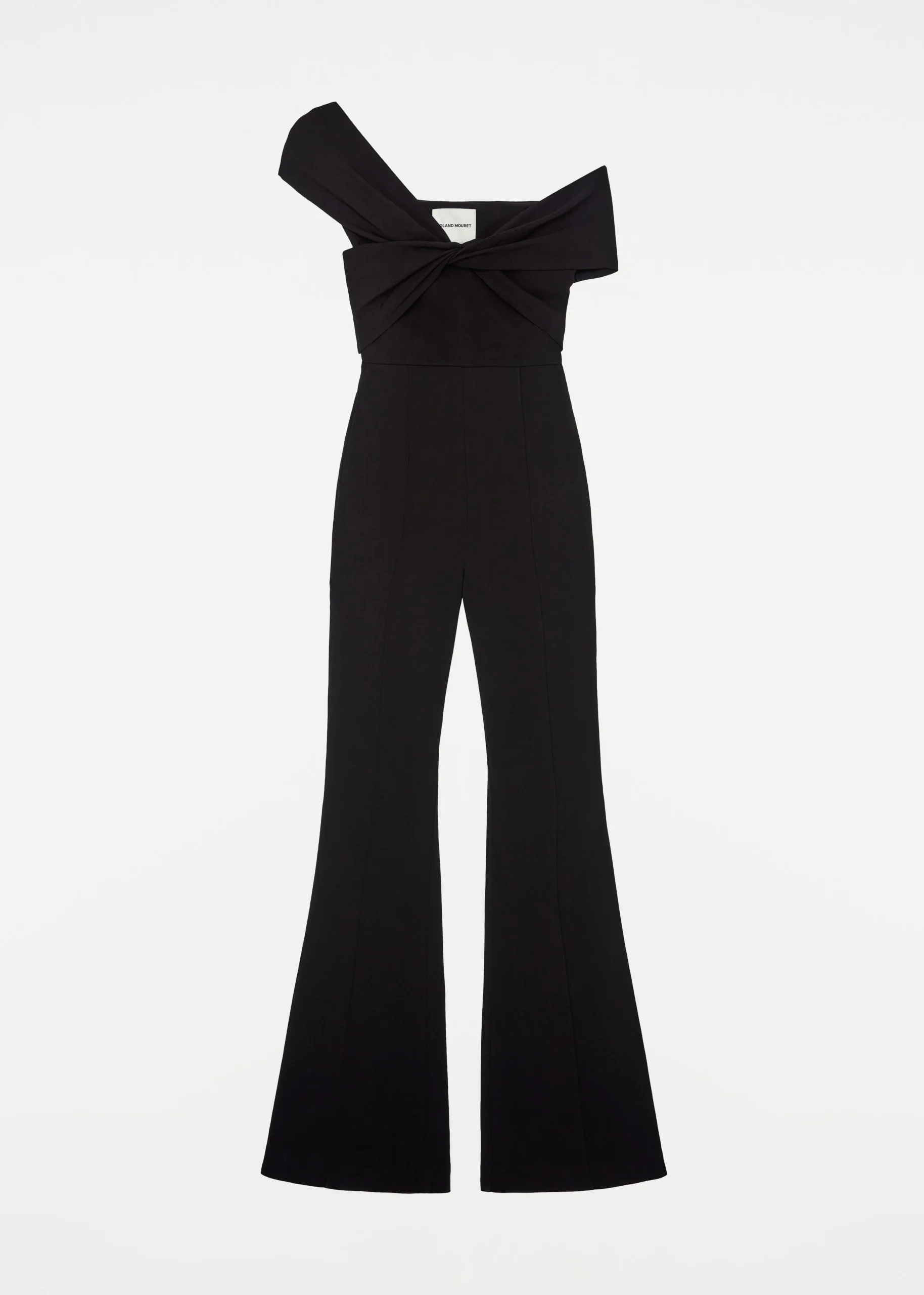 Ready To Wear|Ready To Wear Roland Mouret Asymmetric Twist Stretch Cady Jumpsuit Black