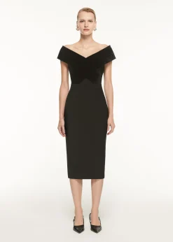 Ready To Wear Roland Mouret Crepe Midi Skirt