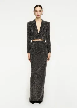 Ready To Wear|Ready To Wear Roland Mouret Diamante Cropped Jacket Black
