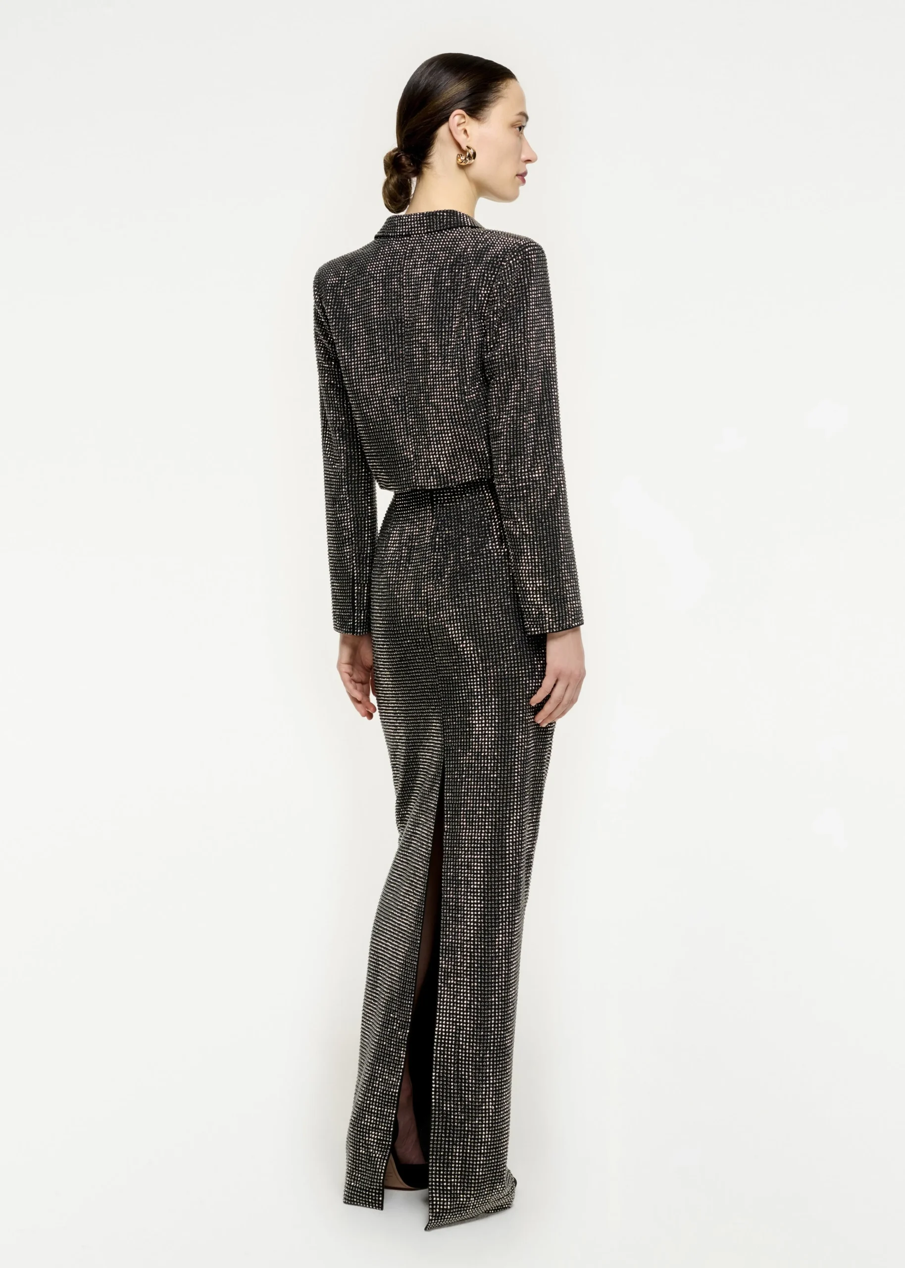 Ready To Wear|Ready To Wear Roland Mouret Diamante Cropped Jacket Black