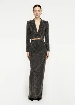 Ready To Wear|Ready To Wear Roland Mouret Diamante Maxi Skirt Black