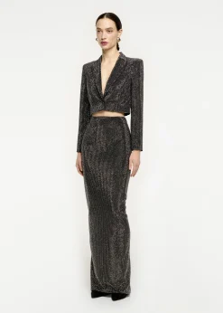 Ready To Wear|Ready To Wear Roland Mouret Diamante Maxi Skirt Black