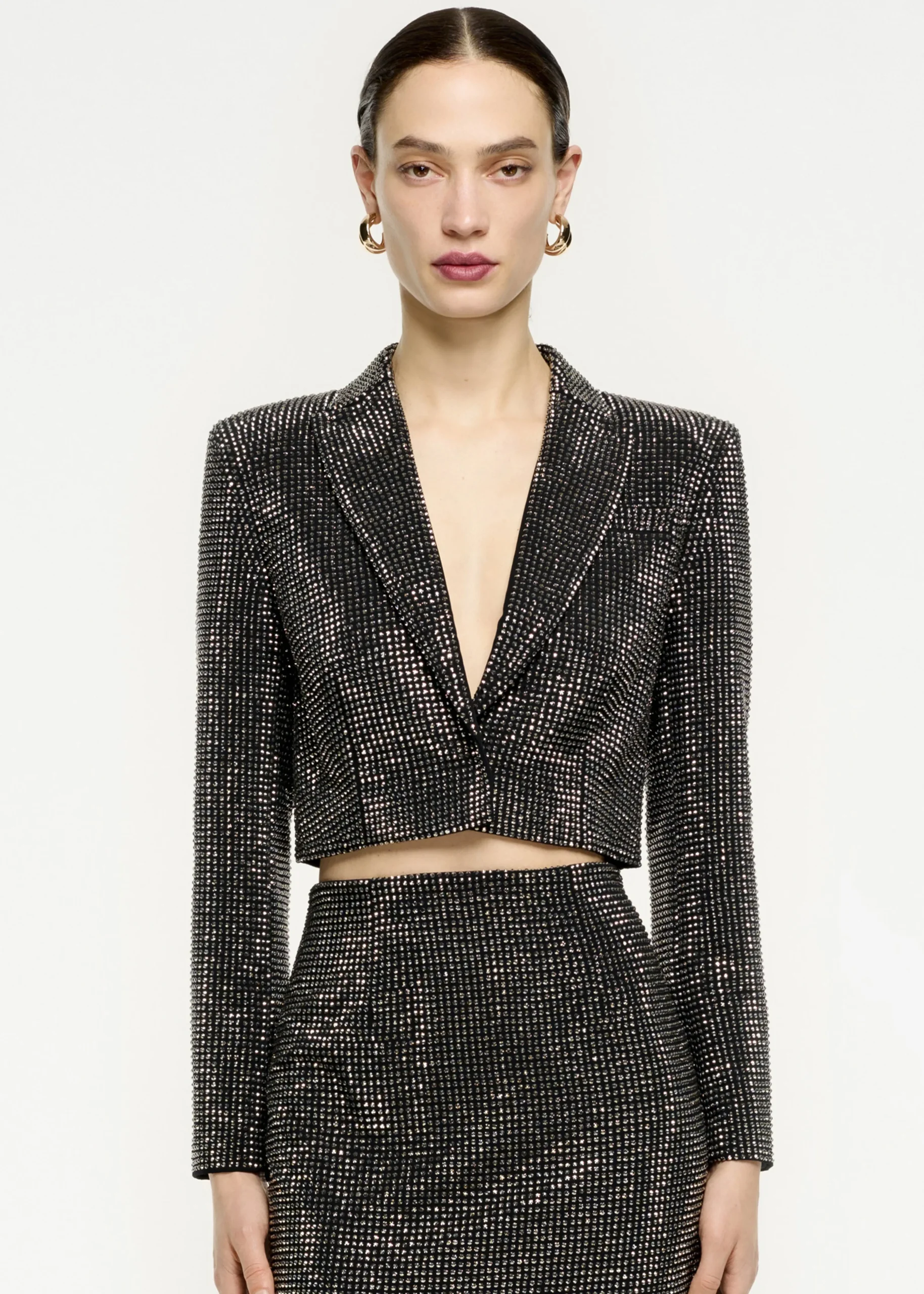 Ready To Wear|Ready To Wear Roland Mouret Diamante Maxi Skirt Black