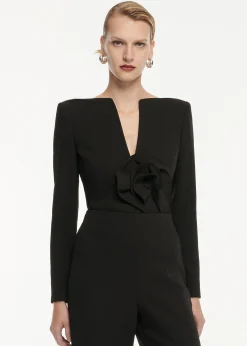 Ready To Wear|Ready To Wear Roland Mouret Flower Detail Cady Top