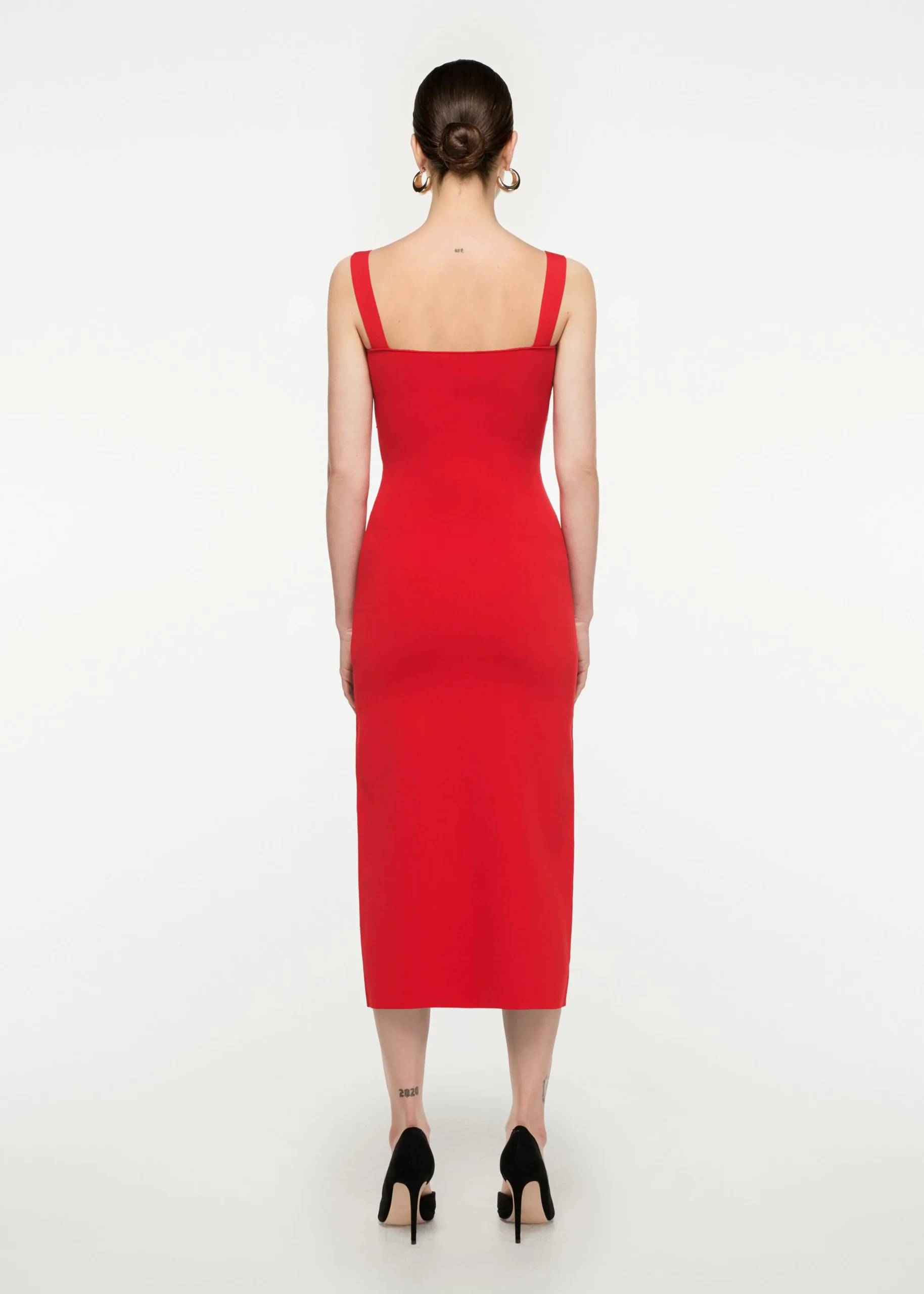 Ready To Wear|Ready To Wear Roland Mouret Knit Midi Dress Red