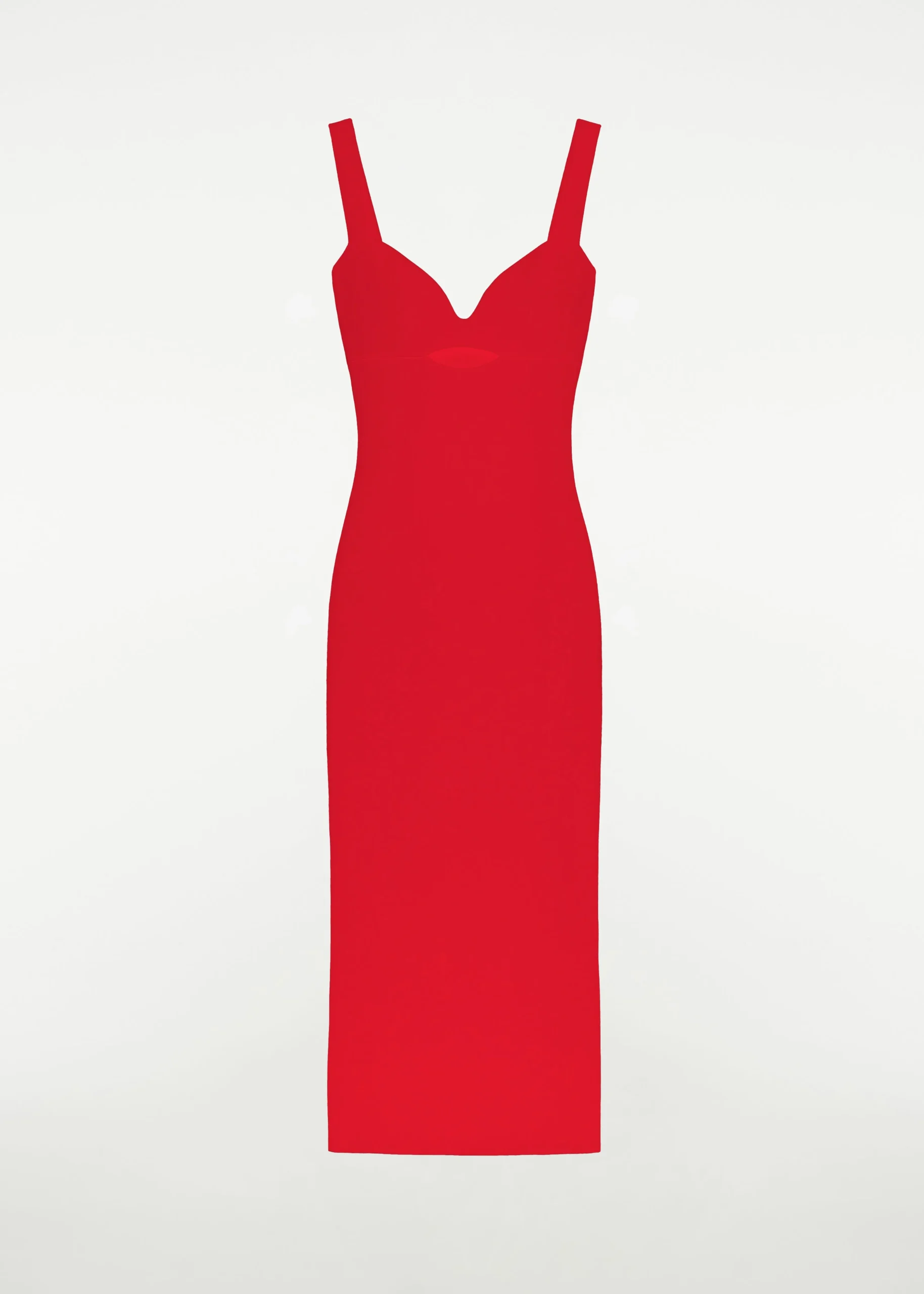 Ready To Wear|Ready To Wear Roland Mouret Knit Midi Dress Red