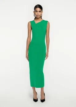 Ready To Wear|Ready To Wear|Ready To Wear Roland Mouret Knit Midi Dress Green