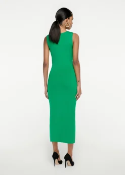 Ready To Wear|Ready To Wear|Ready To Wear Roland Mouret Knit Midi Dress Green