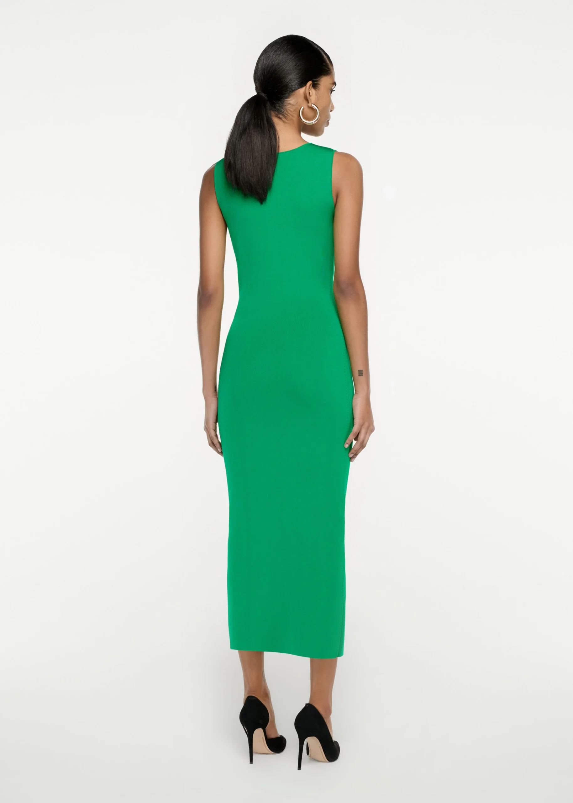 Ready To Wear|Ready To Wear|Ready To Wear Roland Mouret Knit Midi Dress Green