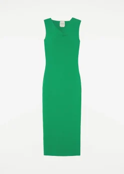 Ready To Wear|Ready To Wear|Ready To Wear Roland Mouret Knit Midi Dress Green