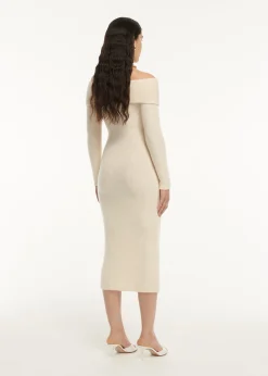 Ready To Wear|Ready To Wear|Ready To Wear Roland Mouret Long Sleeve Cashmere Midi Dress