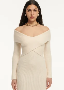 Ready To Wear|Ready To Wear|Ready To Wear Roland Mouret Long Sleeve Cashmere Midi Dress