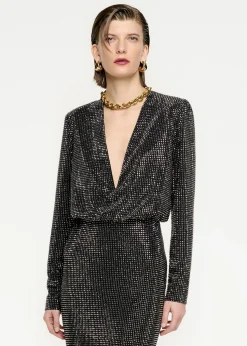 Ready To Wear|Ready To Wear Roland Mouret Long Sleeve Diamante Maxi Dress Black