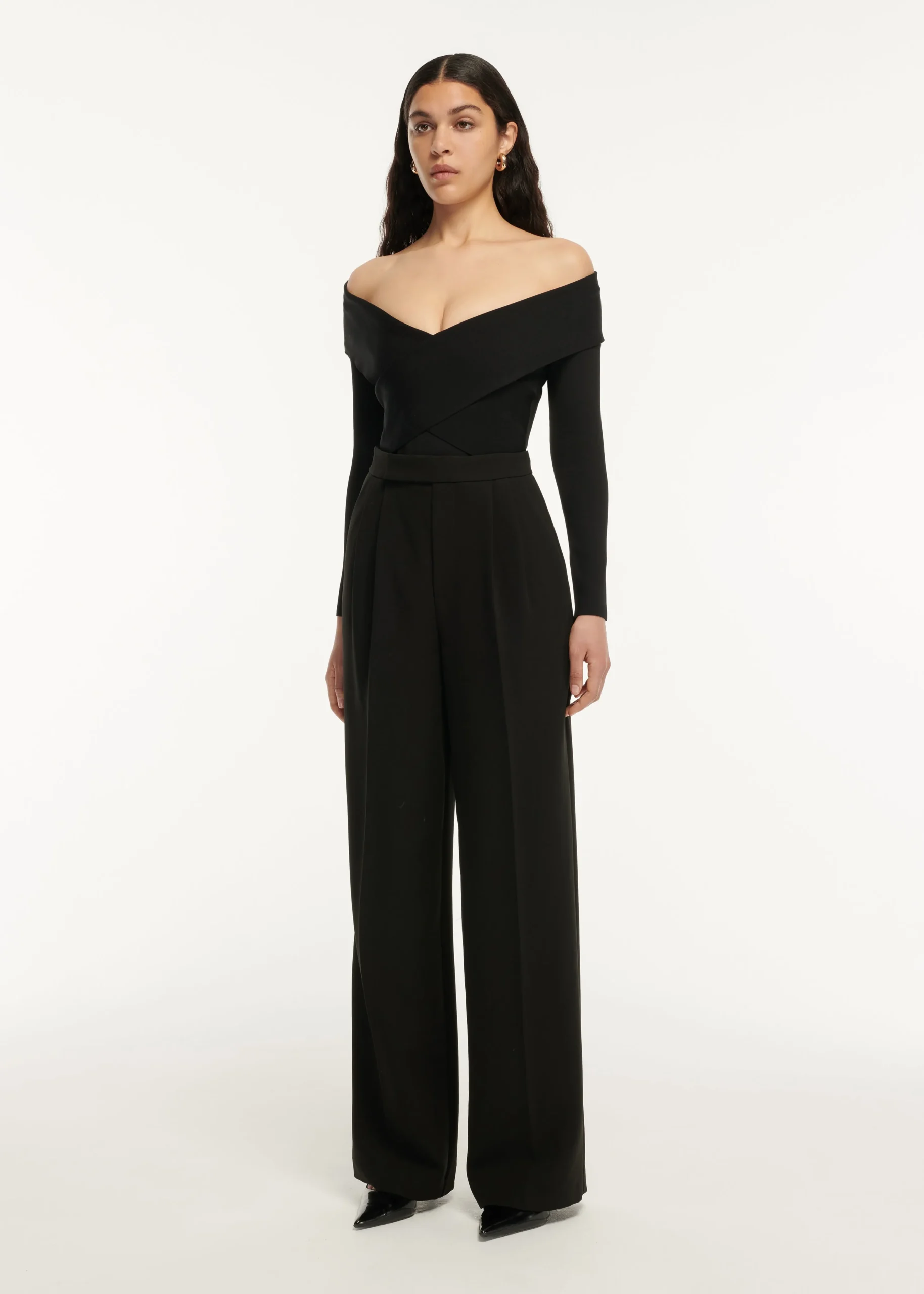 Ready To Wear|Ready To Wear|Ready To Wear Roland Mouret Long Sleeve Flat Knit Bodysuit