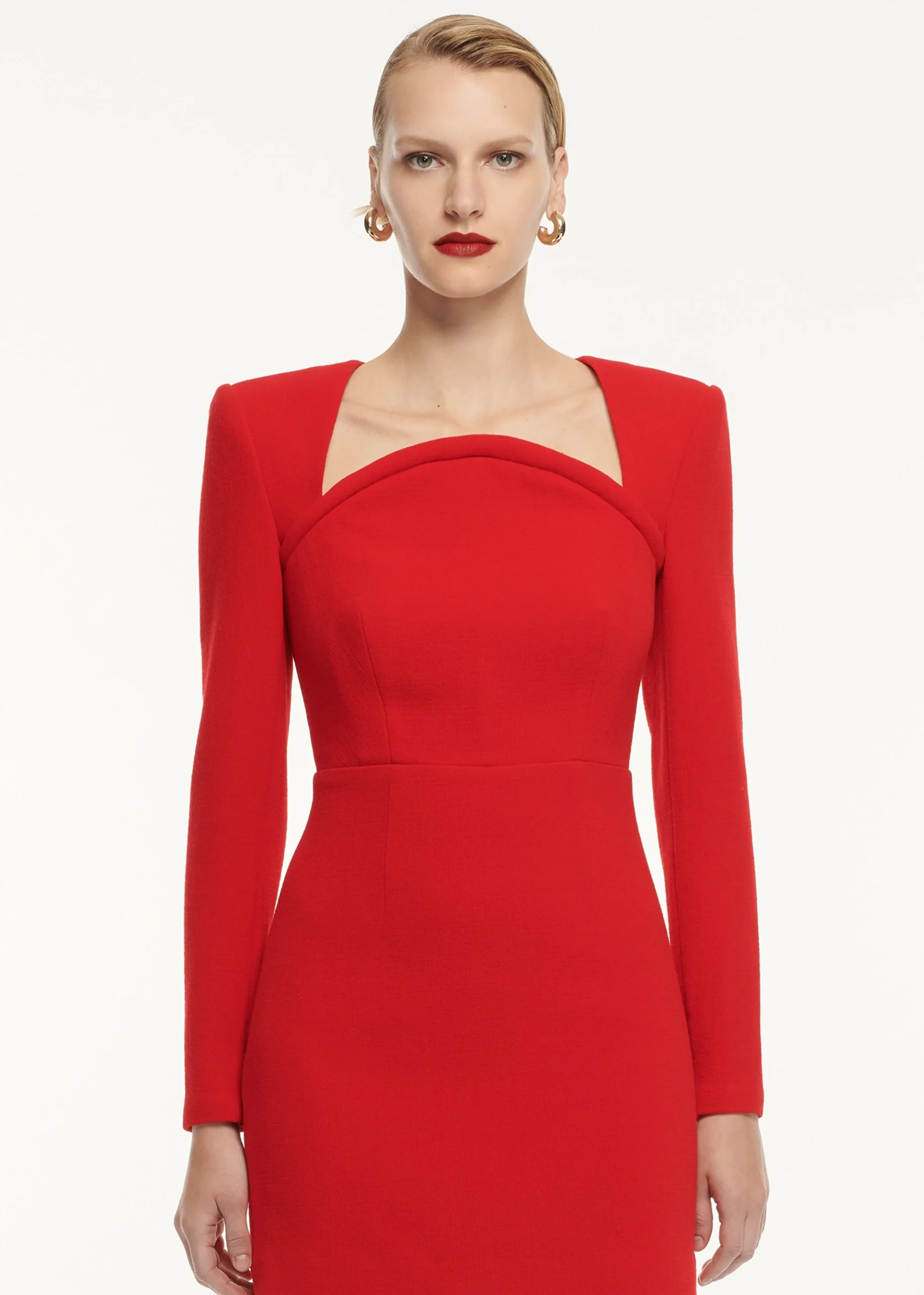 Ready To Wear|Ready To Wear Roland Mouret Long Sleeve Moon Mini Dress