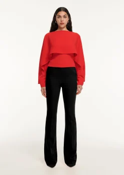 Ready To Wear|Ready To Wear Roland Mouret Long Sleeve Satin Crepe Top