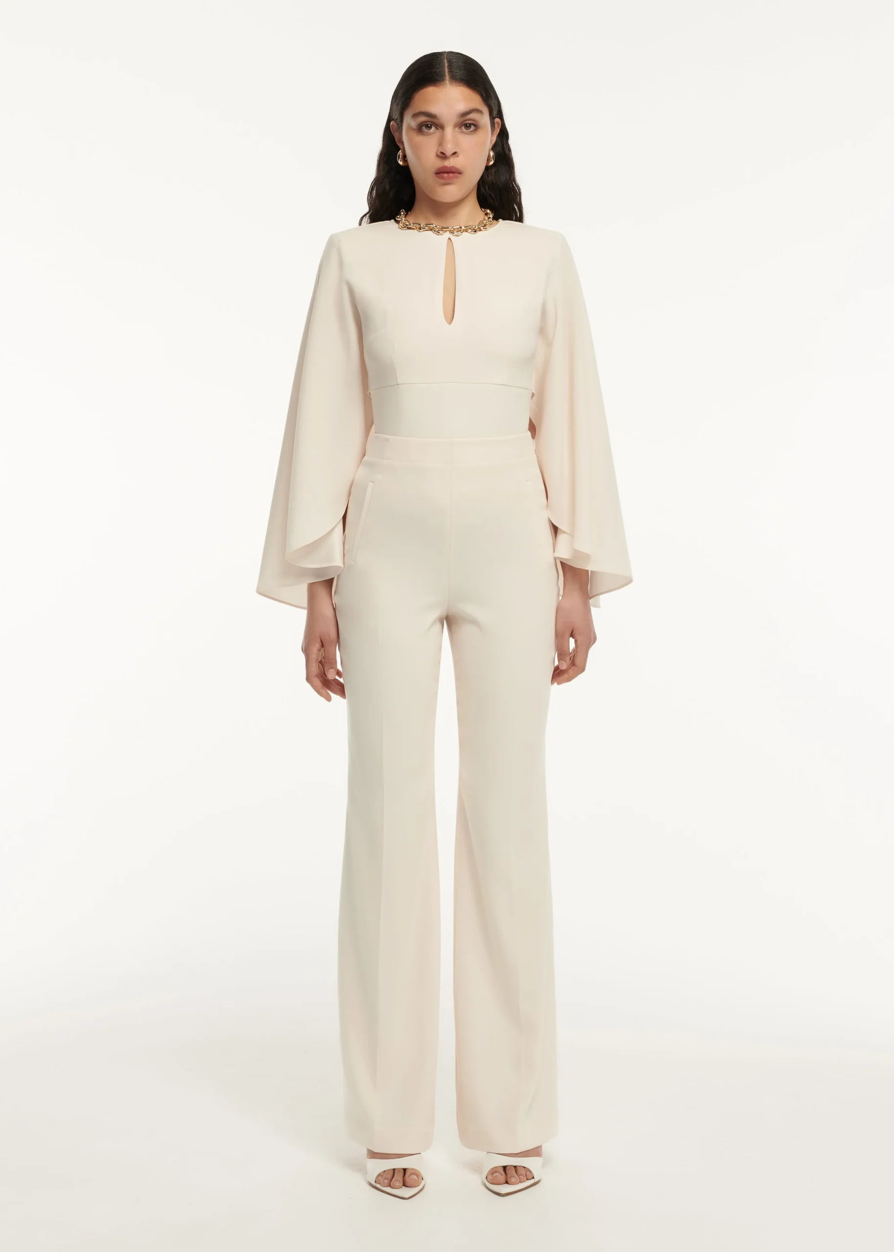 Ready To Wear|Ready To Wear Roland Mouret Long Sleeve Satin Crepe Top