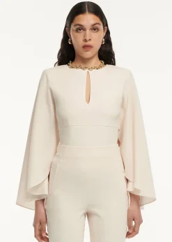 Ready To Wear|Ready To Wear Roland Mouret Long Sleeve Satin Crepe Top