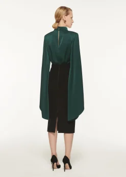 Ready To Wear|Ready To Wear Roland Mouret Long Sleeve Satin Crepe Top