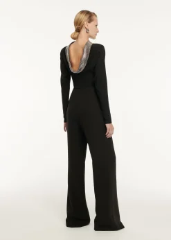 Ready To Wear|Ready To Wear Roland Mouret Long Sleeve Stretch Cady Embellished Top