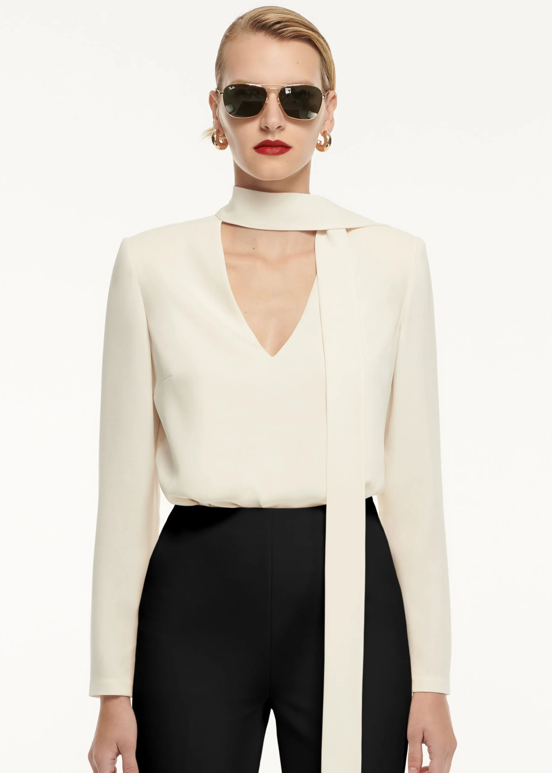 Ready To Wear|Ready To Wear Roland Mouret Long Sleeve Tie Stretch Cady