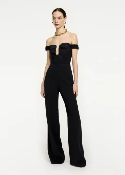 Ready To Wear|Ready To Wear Roland Mouret Off The Shoulder Stretch Cady Top Black