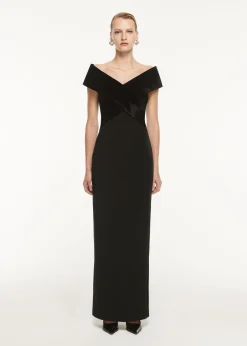Ready To Wear|Ready To Wear Roland Mouret Off The Shoulder Stretch Cady Maxi Dress