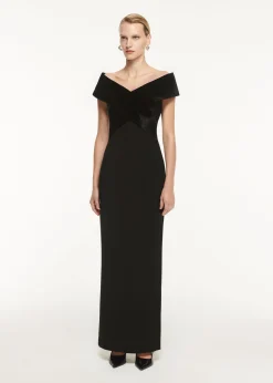 Ready To Wear|Ready To Wear Roland Mouret Off The Shoulder Stretch Cady Maxi Dress