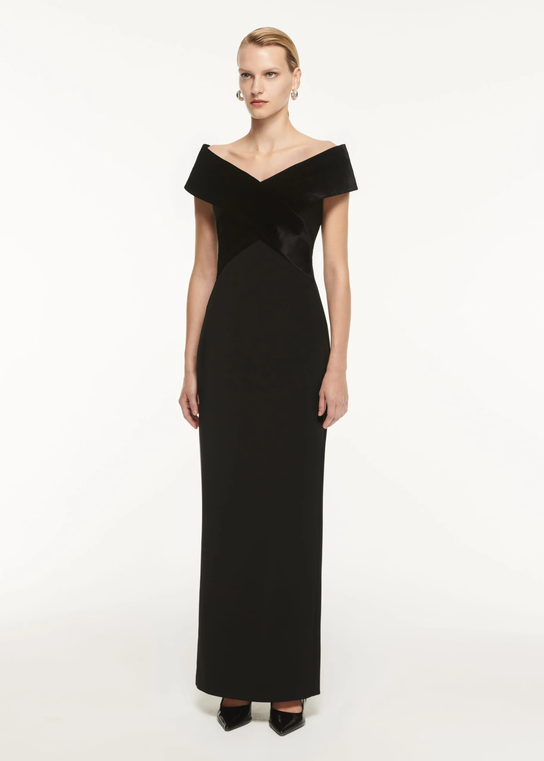 Ready To Wear|Ready To Wear Roland Mouret Off The Shoulder Stretch Cady Maxi Dress