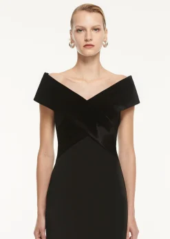 Ready To Wear|Ready To Wear Roland Mouret Off The Shoulder Stretch Cady Maxi Dress