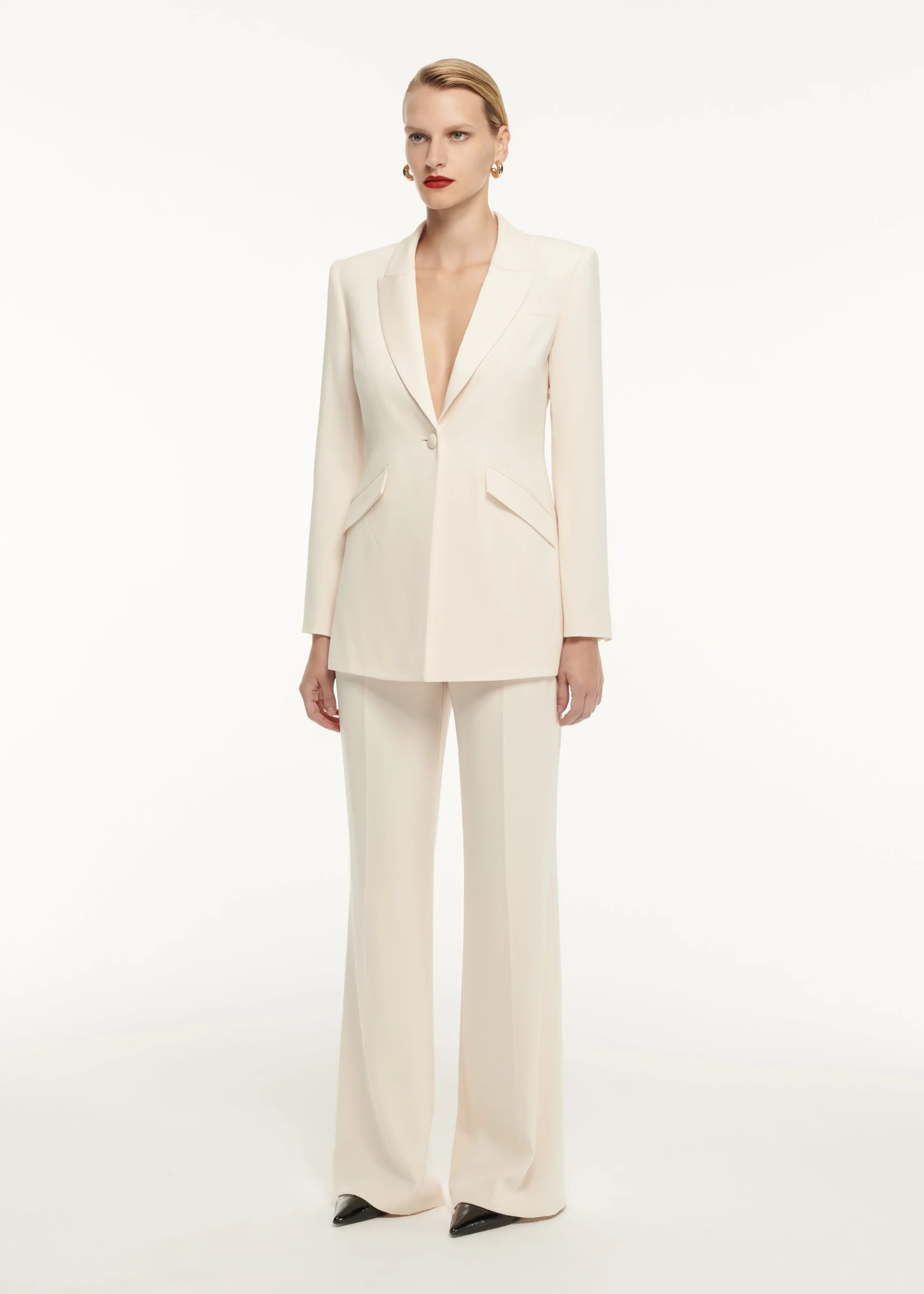 Ready To Wear|Ready To Wear Roland Mouret Satin Crepe Tailored Jacket