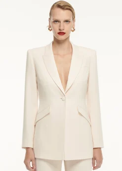 Ready To Wear|Ready To Wear Roland Mouret Satin Crepe Trouser Cream