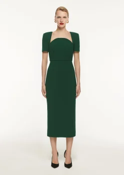 Ready To Wear|Ready To Wear Roland Mouret SHORT SLEEVE MOON MIDI DRESS