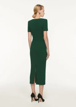 Ready To Wear|Ready To Wear Roland Mouret SHORT SLEEVE MOON MIDI DRESS