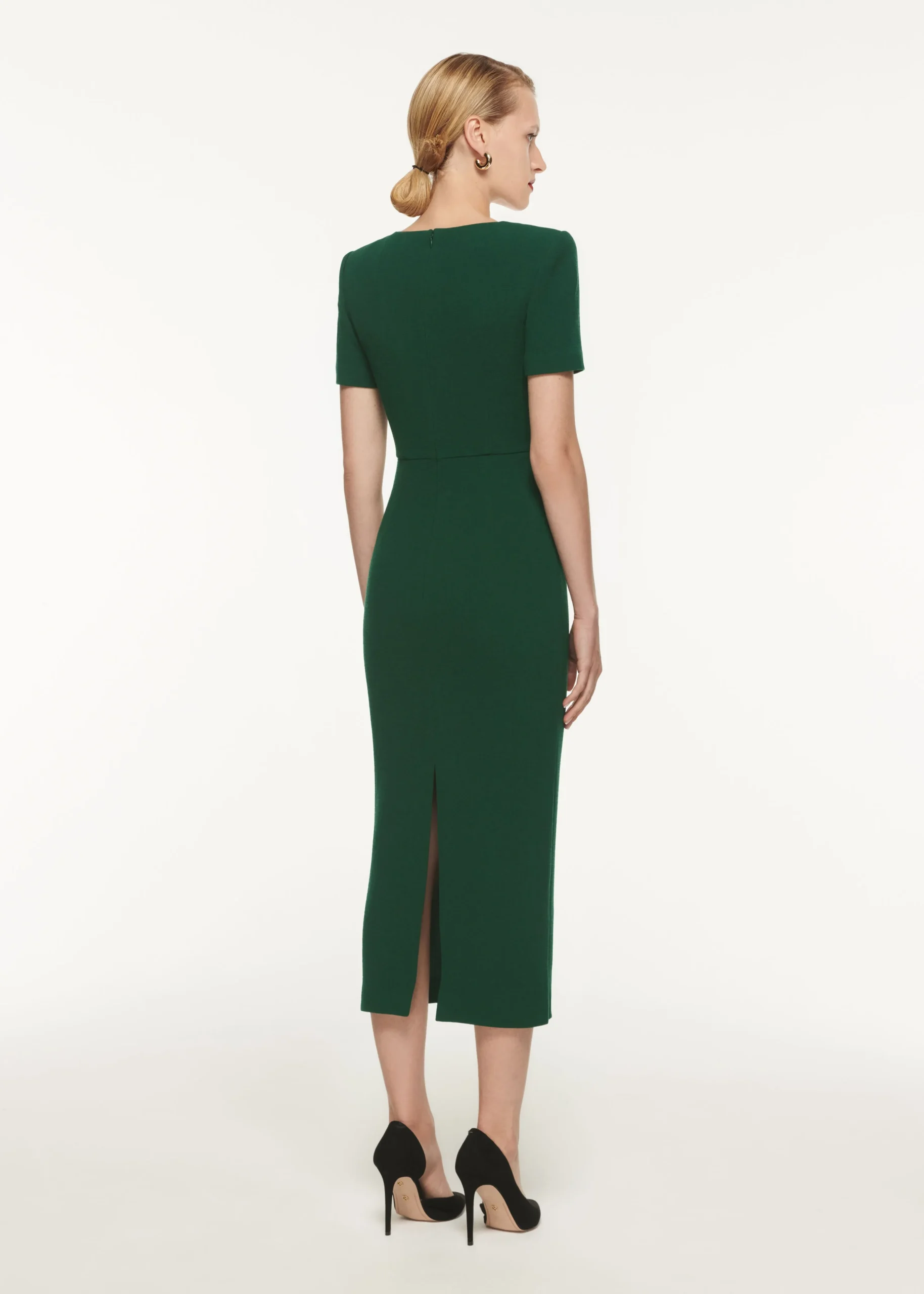 Ready To Wear|Ready To Wear Roland Mouret SHORT SLEEVE MOON MIDI DRESS