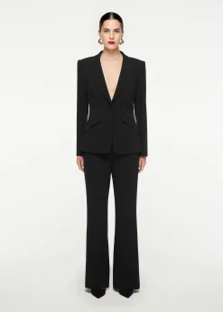 Ready To Wear|Ready To Wear|Ready To Wear Roland Mouret Single Breasted Stretch Cady Blazer Black