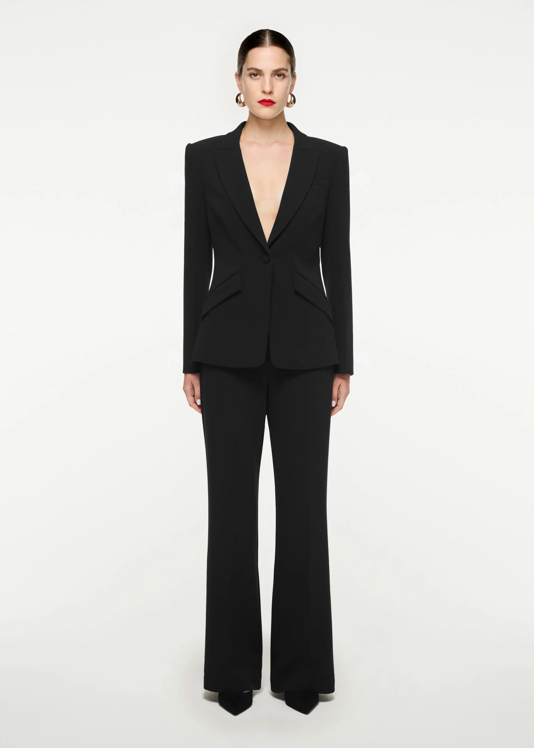 Ready To Wear|Ready To Wear|Ready To Wear Roland Mouret Single Breasted Stretch Cady Blazer Black