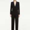 Ready To Wear|Ready To Wear|Ready To Wear Roland Mouret Straight Cut Wool Silk Trouser Black