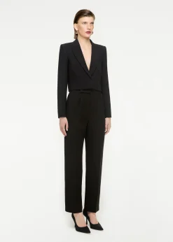 Ready To Wear|Ready To Wear|Ready To Wear Roland Mouret Straight Cut Wool Silk Trouser Black