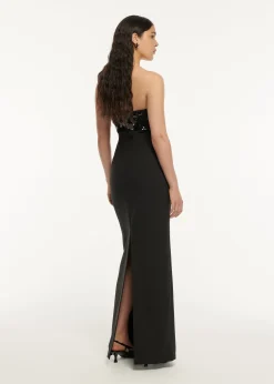 Ready To Wear Roland Mouret Strapless Embellished Maxi Dress