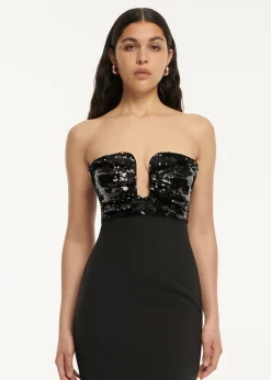 Ready To Wear Roland Mouret Strapless Embellished Maxi Dress