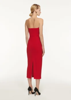 Ready To Wear|Ready To Wear Roland Mouret Strapless Origami Midi Dress